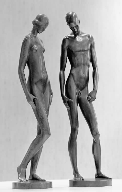 Statuettengruppe „Adam und Eva“